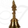 Brass Puja Bell Bells with Lord Hanuman Indian Mani 4.5 inches