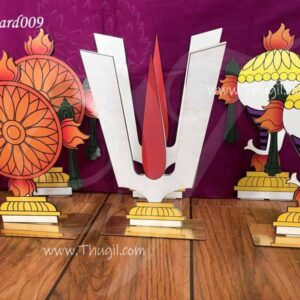 Shank Chakra Foam Board BackDrop Vishnu Decorations