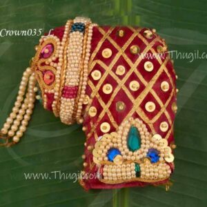 Andal Kreedam Goddess Half Crown Left Facing 7.5 Inches