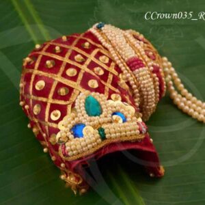 Pearl Mukut Right Facing Andal Kreedam Goddess 7.5 Inches