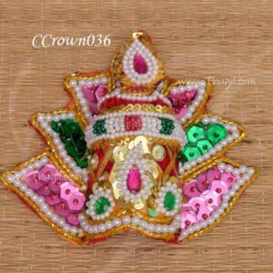 Sudar Kreedam Devi Durga Amman Karumai Goddess Small Crown 6 Inches