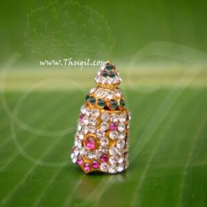 Kireedam Full Crown Small Mukut For Hindu God Goddess 1 inch