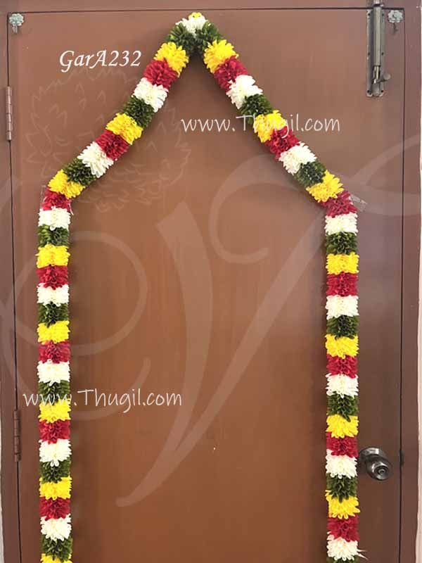 Balaji Vishnu Malai Long Swamy Alankaram Handmade Flowers 58 inches