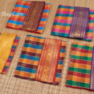 Colourful Skirt Pavadai Dress Goddess Idols Staues 5 pieces x 16 inches