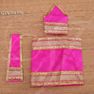 Vastra for Sai Baba Idol Dhoti model Pink Dress 5 inches