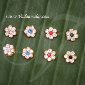 Tikka Holy Bindi forehead Statue Ear Studs Idols 0.5 inches x 8 pieces