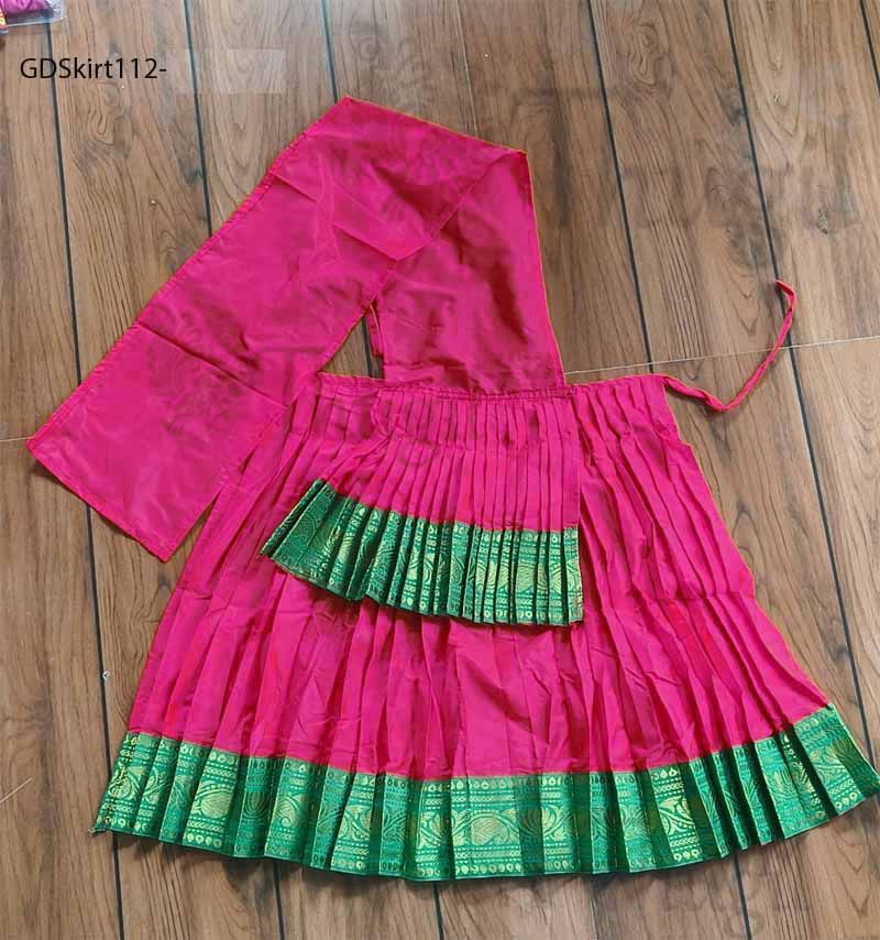 15 Inches Skirt Vastra for Statues Double Border Pavadai Style