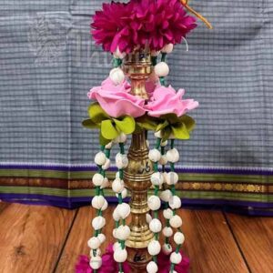 Hand Made Jasmine Diya Hanging Indian Style 12 inches vilaku decor