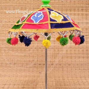 Umbrella Hindu Idol Deity Cloth Kodai Ganesha Pillayar 26 inches