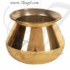 1/2 liter Brass Sombu Cooking Utensil Milk Boiling Pongal Pot 5 inches