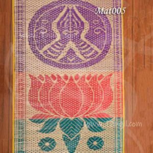Dry Grass Floor Mat Korai Paii Welcome Design South Indian 42 x 70 inches