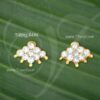 Mukuthi Nath White Stone Nose Studs NosePin for Goddess 0.5 inches x 2
