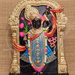 Dwaraka Krishna Indian Vishnu Kishna 21 inches Black idol