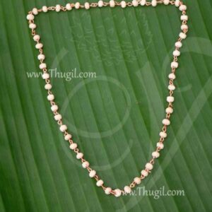 Thulasi Puja Mala Small Size Beads Malai Chain 108 beads 25 Inches (one side)