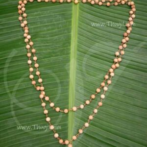 Thulasi Puja Mala Small Size Beads Malai Chain 54 beads 18 Inches (one side)