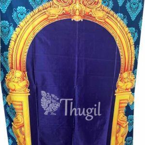 Thiruvachi Temple Mandap Stage decoration Backdrop in Cloth