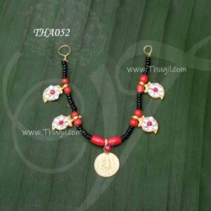 ThiruMangalyam Black beads Thali Small Size For Amabal Idols 2.5 inches
