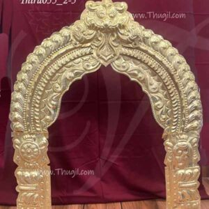 Prabhavali Brass Thiruvachi For Idols Shangu Chakram Height 2.5 feet / 30 inches