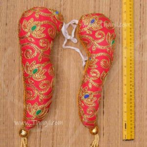 Thomala Vagamalai Red Bhujalu Shoulder Decorations Pooja 1 feet / 12 Inches