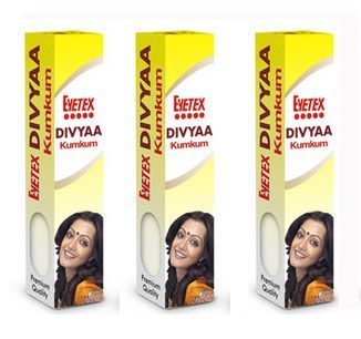 Color Stick White KumKum Bindi Paste Eyetex - 6 nos