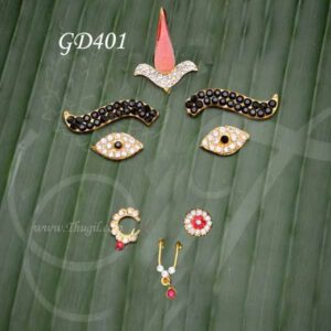 Eyes Nose Ring  Thilak Bindis Deity Jewelry  Meenakshi Amman
