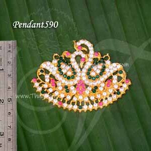 Pendant Swan Dollar Stones Anna Pakshi Locket 2 Inches