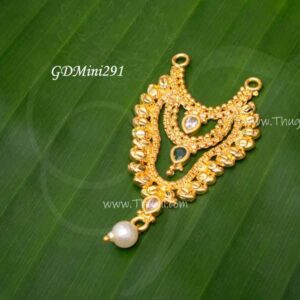 Gold Necklace For Small Hindu Idol Decorations Mala 2.4 Inches