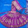 Skirt Vastra Saree Style Pink Goddess Statues Pavadai 11 inches