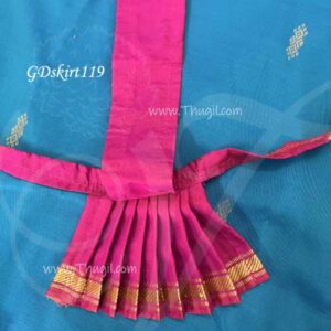 Skirt Vastra Saree Pink Goddess Statues Small Pavadai 4 inches