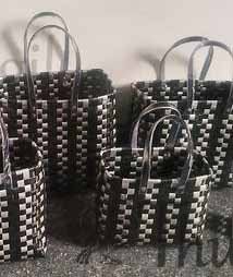 Chettinad Tape Baskets Kudai gift festivals basket bags handicraft 5 set
