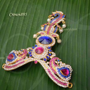 Kreedam Half Crown Medium Size for Hindu God Statue 6 Inches