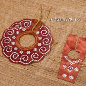 Vastra for Laddu Gopal Small Idol Statues Bright Velvet Dress