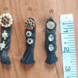 Jadai Small Size False Hair Billai Choti For Idol Lakshmi Amman 2 inch