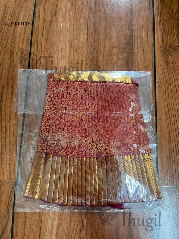 Skirt Vastra Saree Style Red Goddess Statues Pavadai 10-14 inches