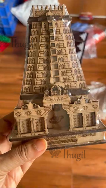 3d Gopuram Temple Foam Board Light Weight 6 inches